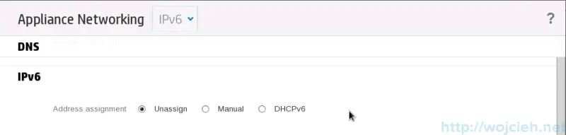 HP OneView configuration - IPv6