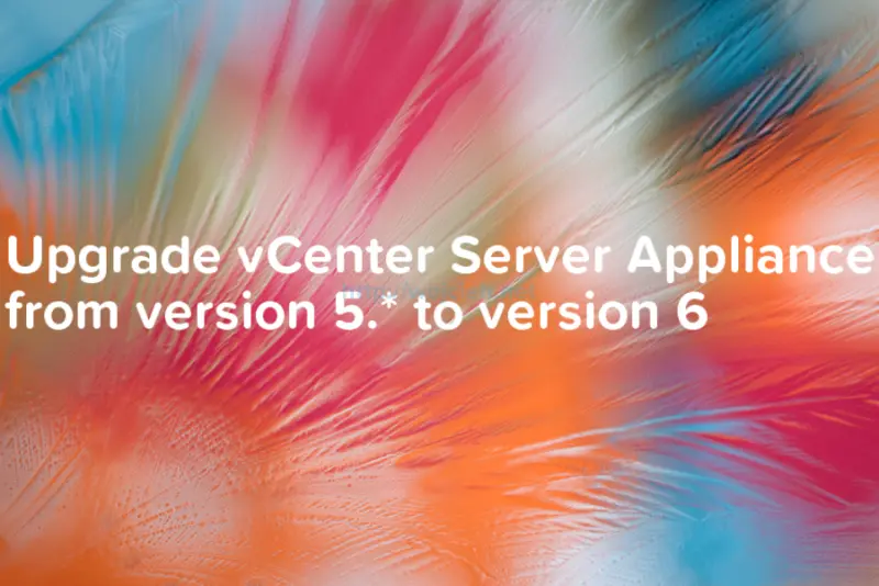 Upgrade vCenter Server Appliance from version 5 to version 6 - logo