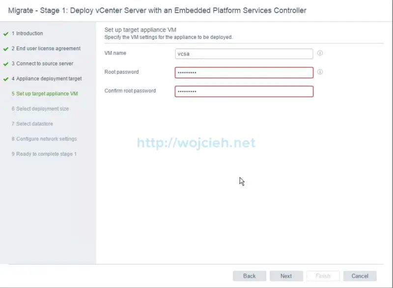Migration of vCenter Server 6.x to vCenter Server 6.5 - 10