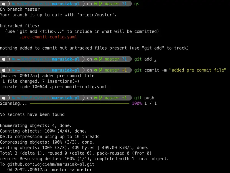 ggshield automatic scan